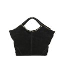 Suede leather hand bag with shoulder strap - GK39843