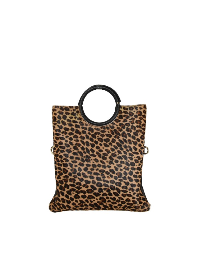 Hand fur leather bag with shoulder... Hand fur leather bag with shoulder...