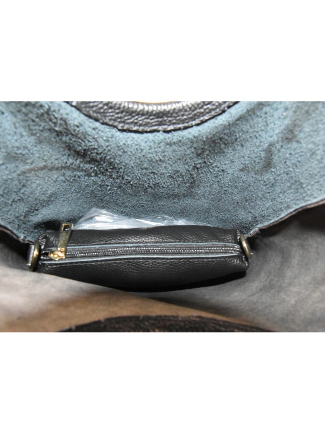 Hand fur leather bag with shoulder... Hand fur leather bag with shoulder...