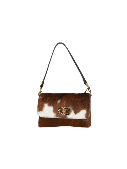 Woman fur leather pochette...