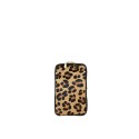 Woman leather mobile pochette - KM15817