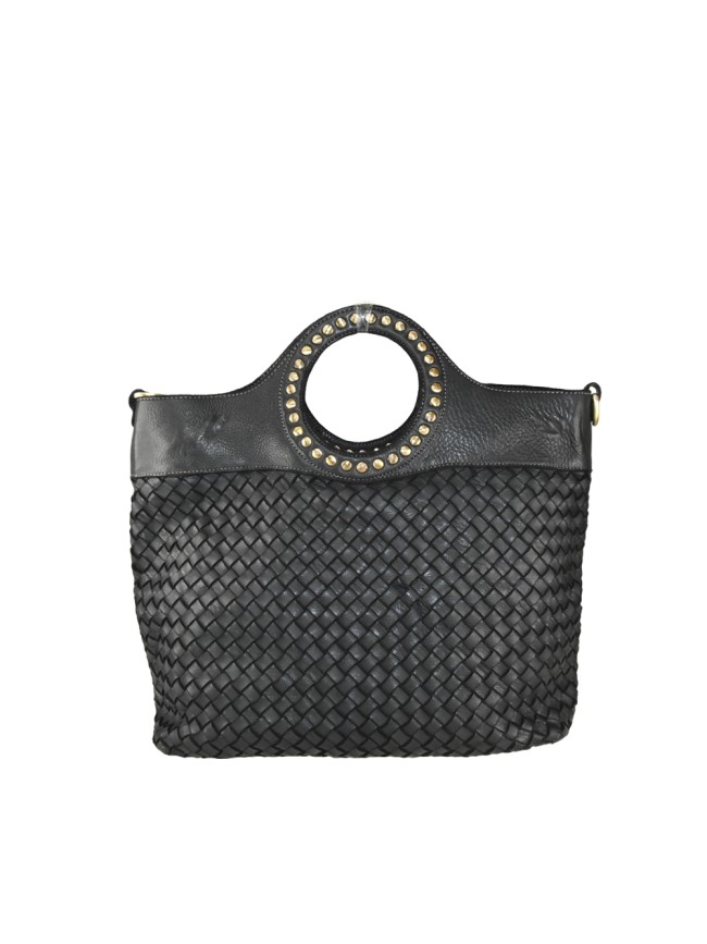 Borsa donna a mano in vera pelle vintage con tracolla - MT58864