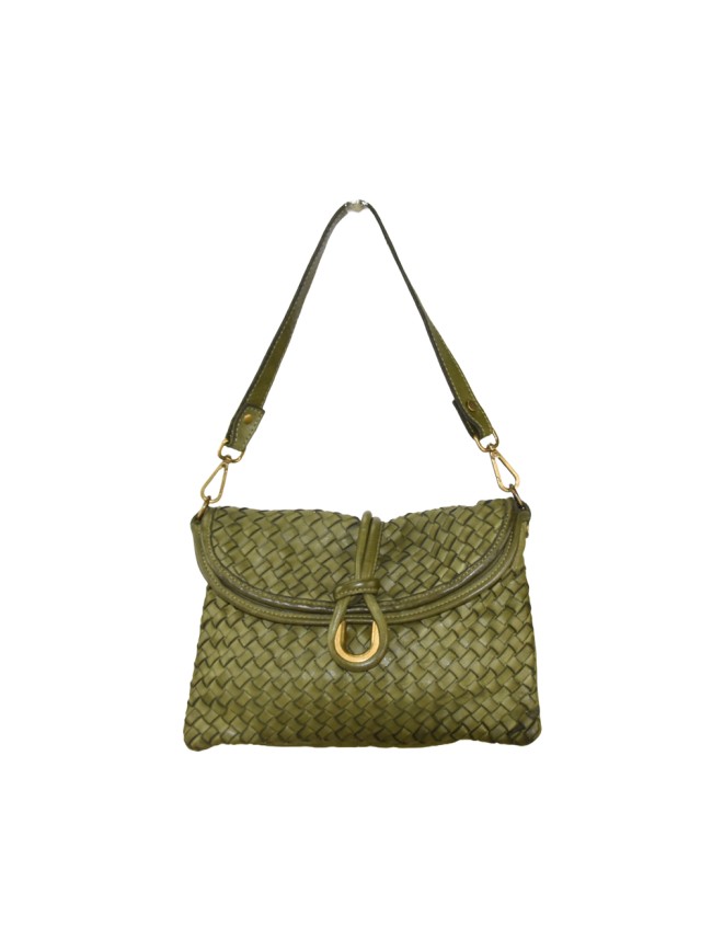 Woman washed woven leather bag - ZB45850 Woman washed woven leather bag - ZB45850