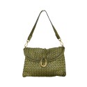 Woman washed woven leather bag - ZB45850