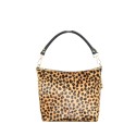 Borsa a spalla donna in pelle cavallino con tracolla - MM25827