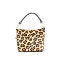 Borsa a spalla donna in pelle cavallino con tracolla - MM25827