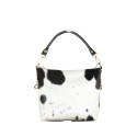 Woman fantasy fur leather shoulder bag - MM25827