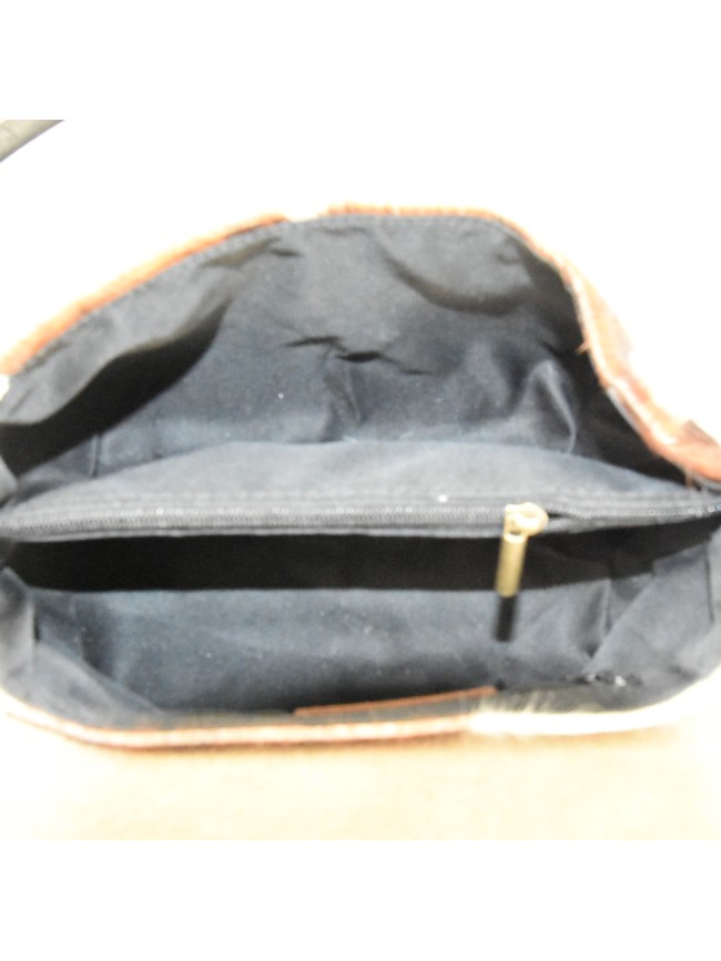 Fur leather hand bag with shoulder... Fur leather hand bag with shoulder...
