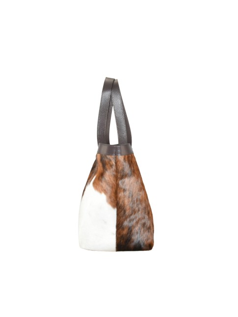 Woman fur leather shoulder... 2
