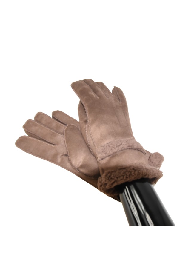 Glove soft fabric with synthetic fur... Glove soft fabric with synthetic fur...