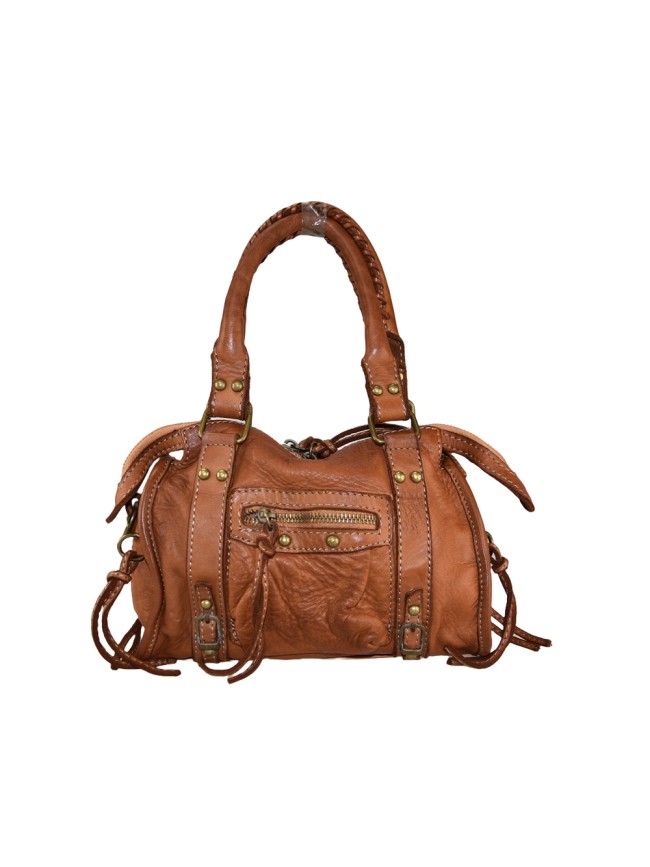 Woman vintage leather shoulder bag -...