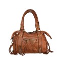 Woman vintage leather shoulder bag - BT45850
