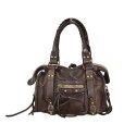 Woman vintage leather shoulder bag - BT45850