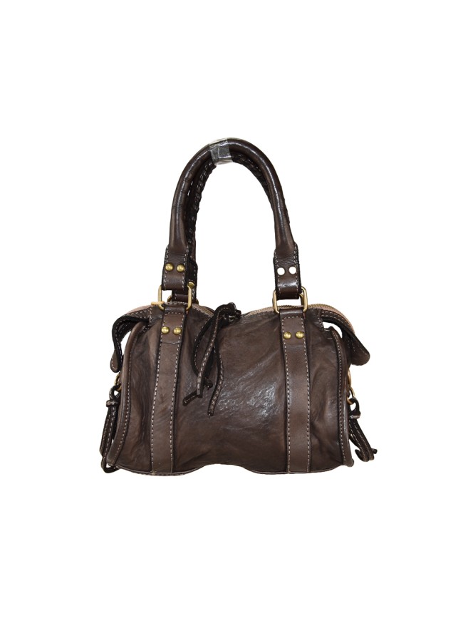 Woman vintage leather shoulder bag -...