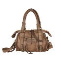 Woman vintage leather shoulder bag - BT45850