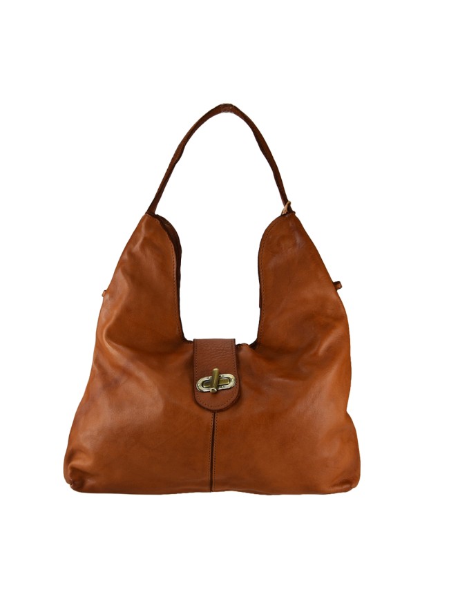 Woman vintage leather shoulder bag -...