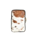 Woman leather mobile pochette - KM15817