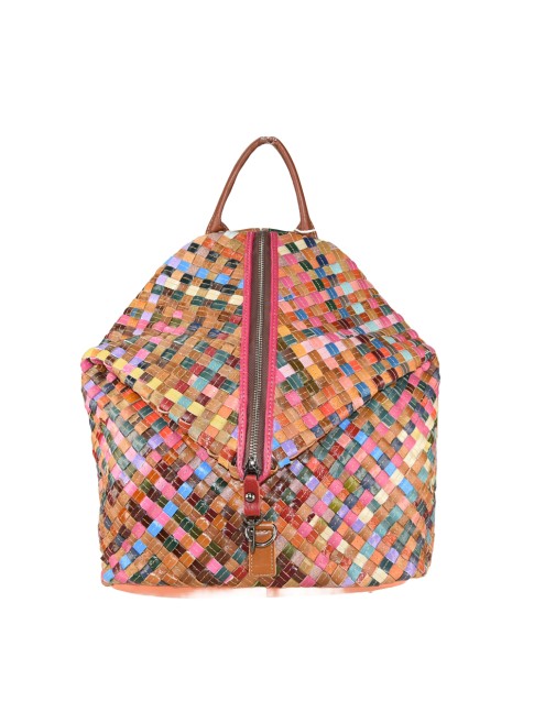 Zaino intrecciato patchwork...