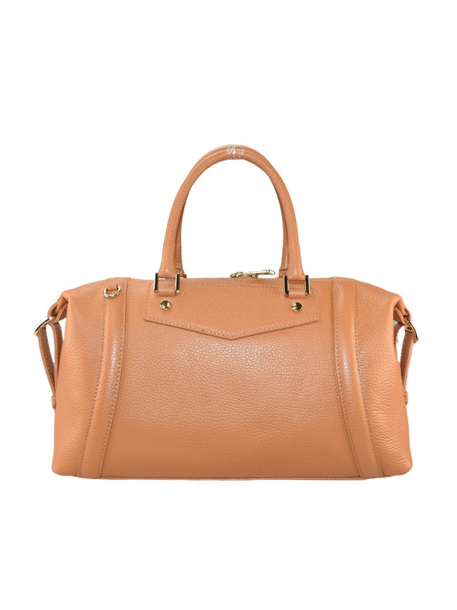 Borsa a mano in pelle con tracolla -...