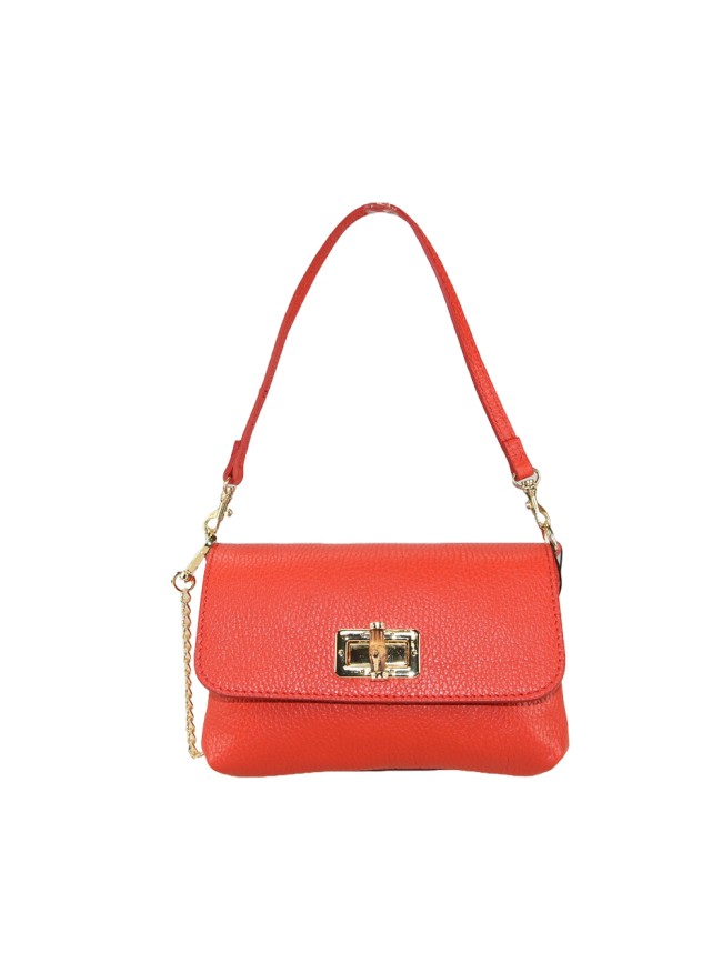 Woman leather pochette 100% made...