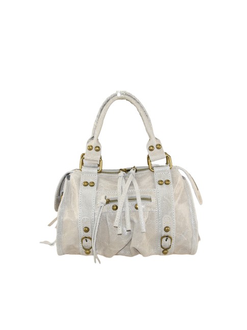 Leather hand bag with... 2