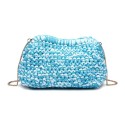 Textile pochette with shoulder strap - 51010