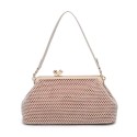 Textile pochette with shoulder strap - 52088