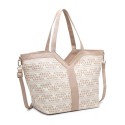 Woman textile shoulder bag - 52086