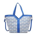 Woman textile shoulder bag - 52086