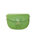 Leather shoulder bag with shoulder strap - CU29832