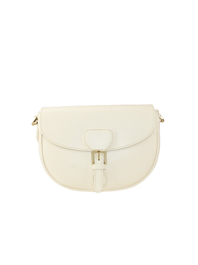 Leather shoulder bag with shoulder...
