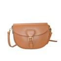 Leather shoulder bag with shoulder strap - CU29832