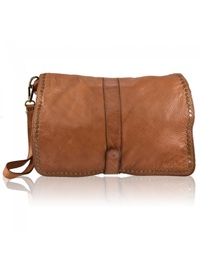 Woman washed leather pochette - AY49854