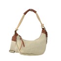 Borsa a spalla in kanvas con tracolla - MA347