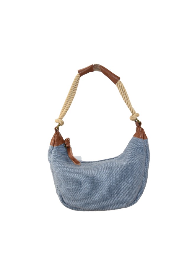 Borsa a spalla in kanvas con tracolla...