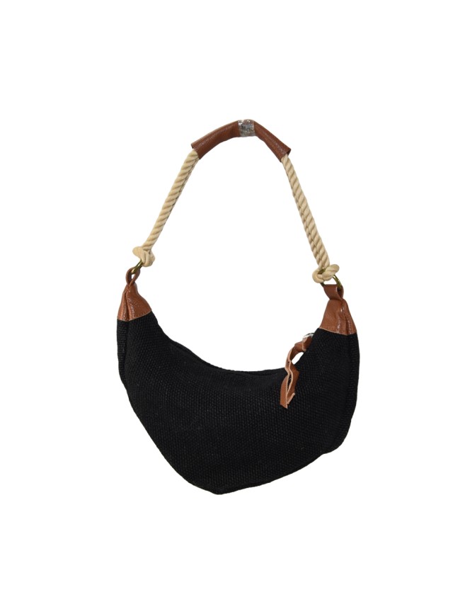 Borsa a spalla in kanvas con tracolla...