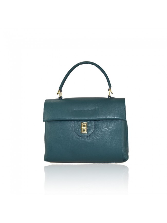 Borsa a mano  in pelle con tracolla -... Borsa a mano  in pelle con tracolla -...