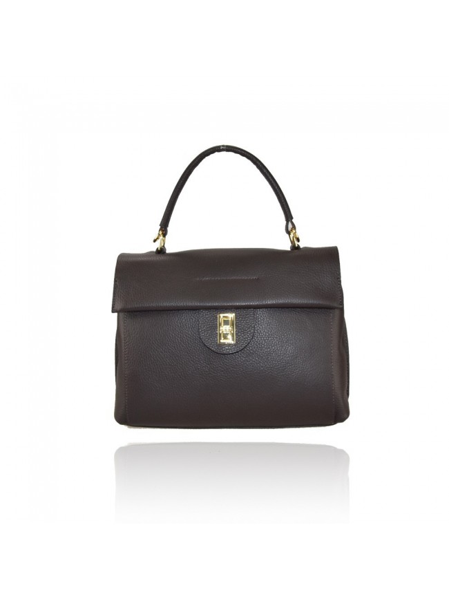 Borsa a mano  in pelle con tracolla -... Borsa a mano  in pelle con tracolla -...