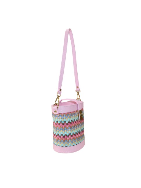 Borsa a secchiello in pelle... 2