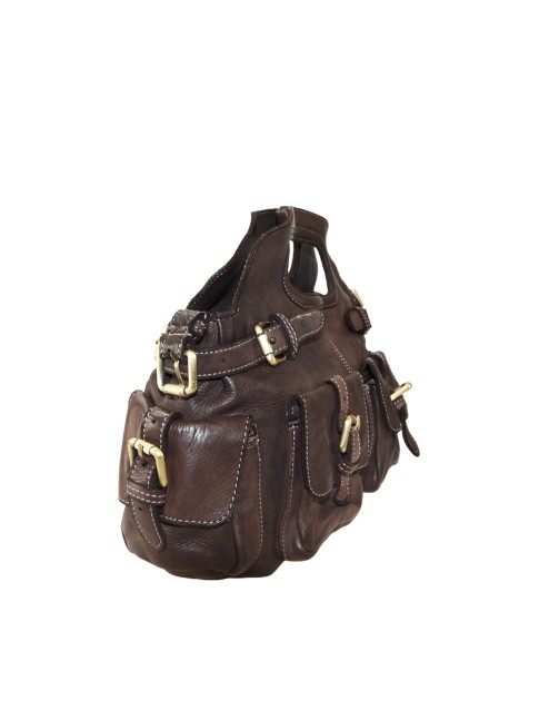 Woman vintage leather hand... 2