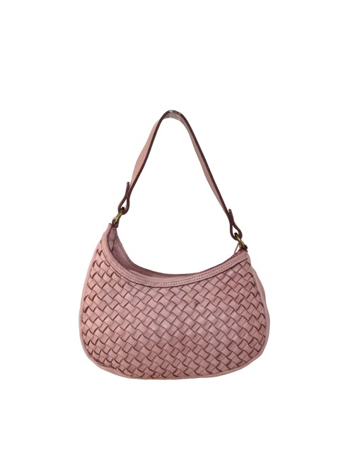 Woman washed woven leather...
