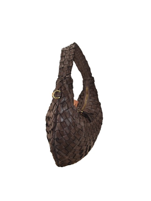 Woman washed woven leather... 2