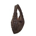 Woman washed woven leather bag - TI55861