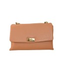 Borsa a spalla in pelle con tracolla a catena - SS29832