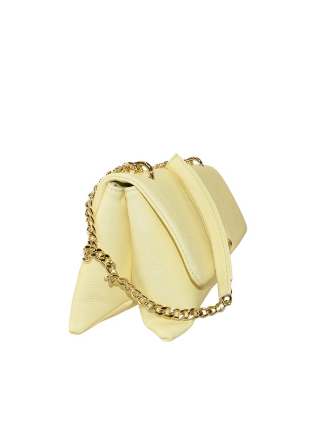 Leather shoulder bag with shoulder...