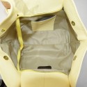 Borsa a spalla in pelle e raffia - RF36839