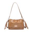 Borsa donna a spalla in similpelle con tracolla - 52136