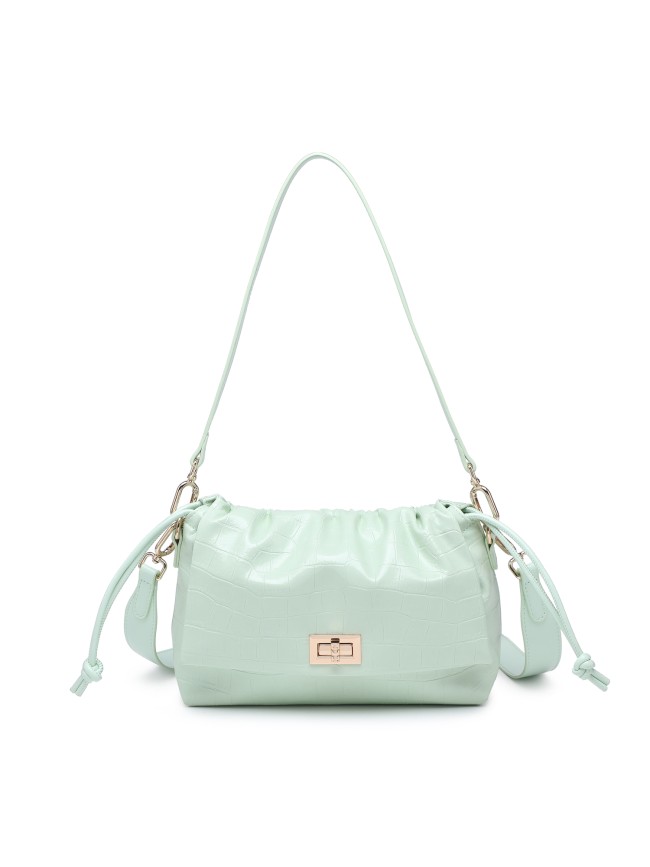 Woman synthetic leather shoulder bag...