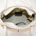 Borsa a mano in pelle e raffia con tracolla - MB35838