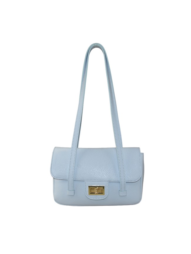 Leather shoulder bag with shoulder...